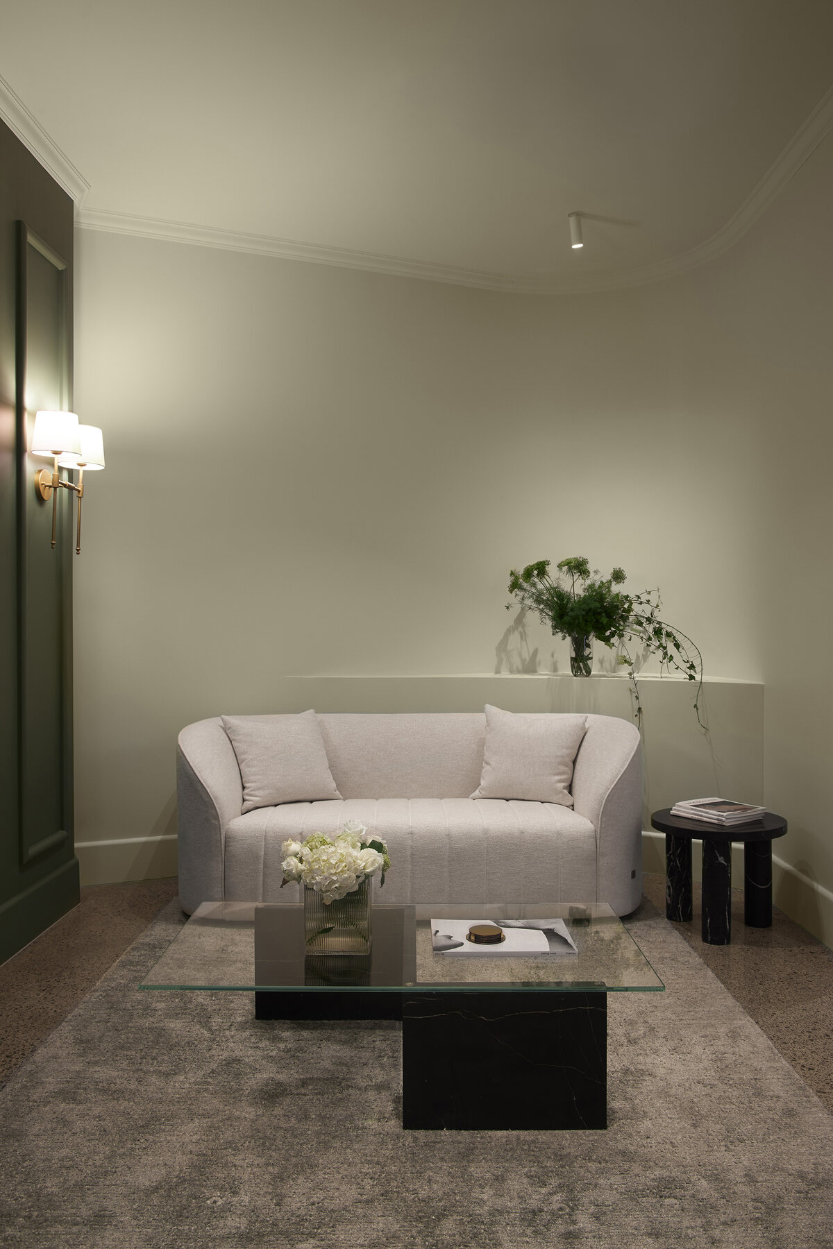 The consultation lounge at SSKIN's Robina clinic